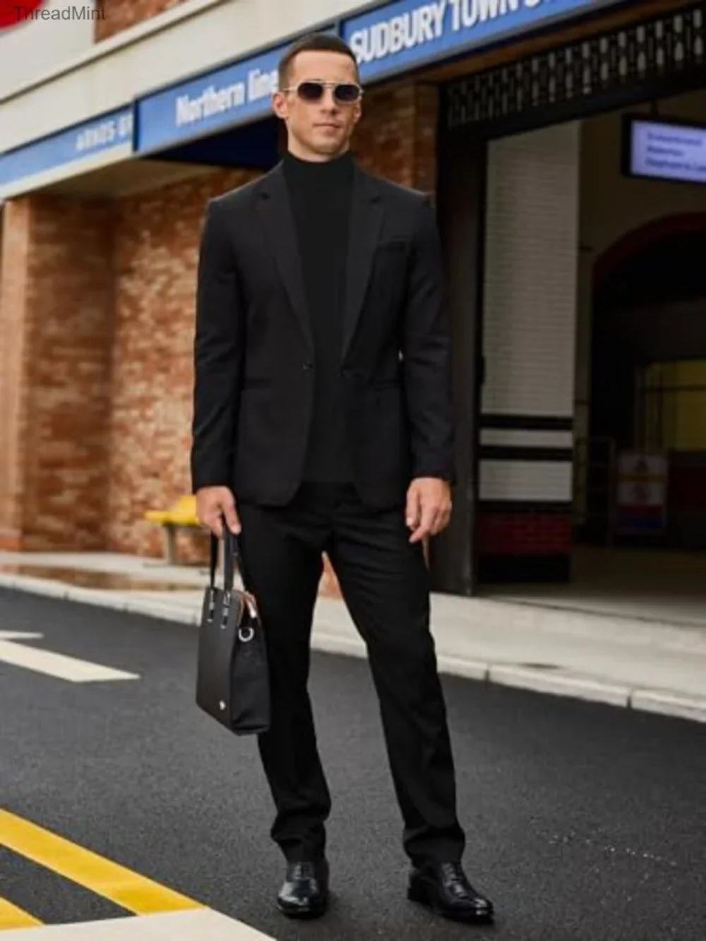 Men's Mock Turtleneck Long Sleeve T-Shirt Slim Fit Thermal Undershirt